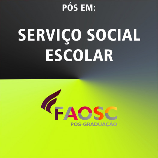 PÓS-GRADUAÇÃO EM SERVIÇO SOCIAL ESCOLAR