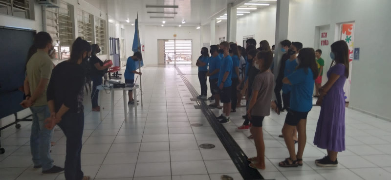 HOMENAGEM AO ANIVERSÁRIO DE PALMITOS - MOMENTO CÍVÍCO DO COLÉGIO FAOSC