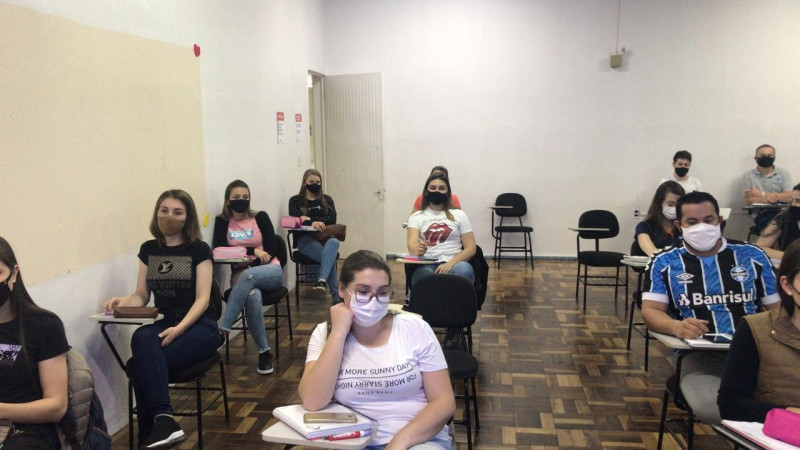 RETORNO DAS AULAS FACULDADE FAOSC